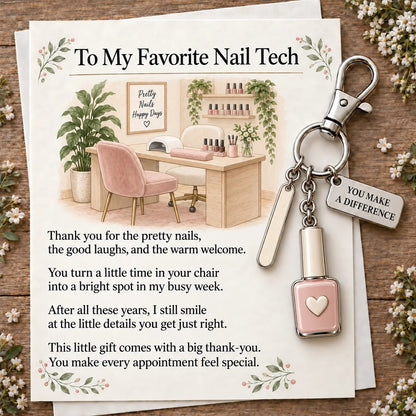 ✨ The 'You Make a Difference' Appreciation Gift Set – Keychain & Greeting Card ✨