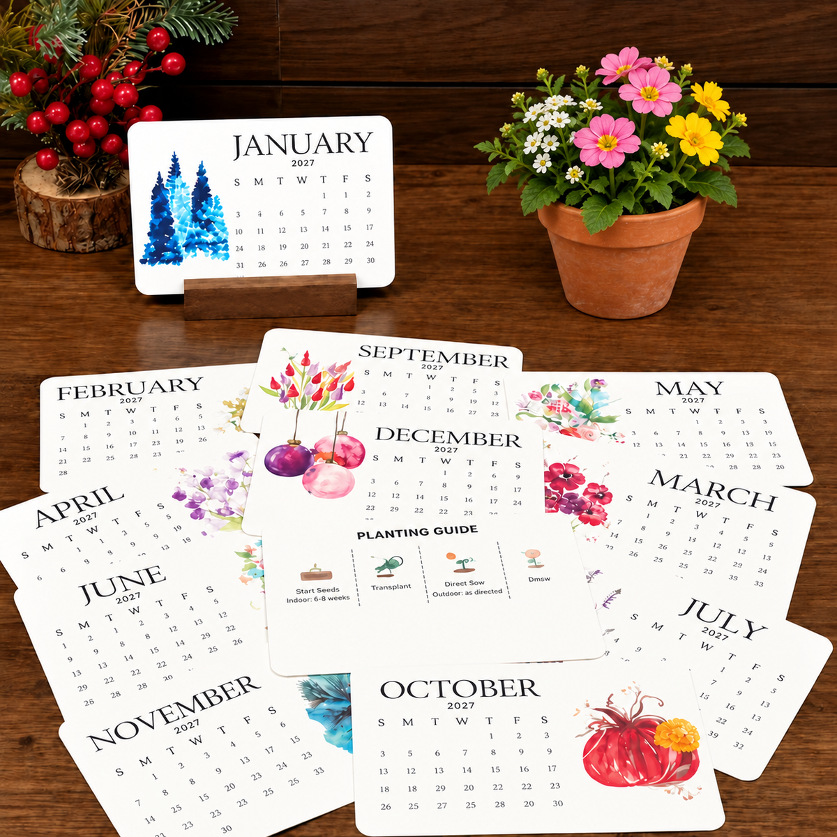 🎁Early Holiday Sale 49% OFF🌱Eco-Friendly Plantable “Timeless” Seed Calendar 2027
