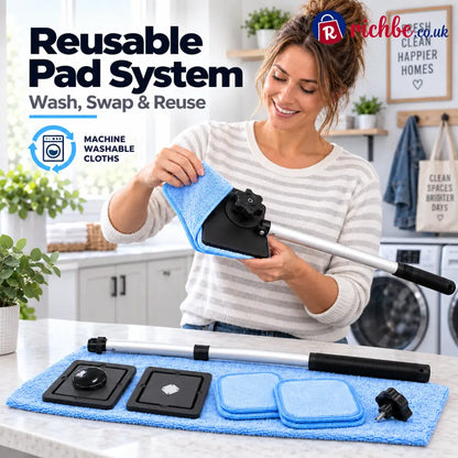 Dual Magnetic Car Windshield Cleaner | Streak-Free Auto Glass Cleaning Kit