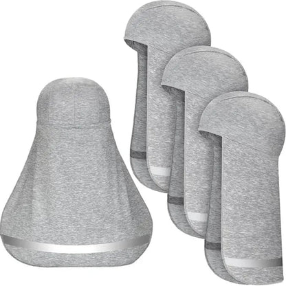 4 Pieces Hard Hat Sun Shade with Neck Flap – Cooling Skull Cap for Outdoor Work, Fishing & Hiking