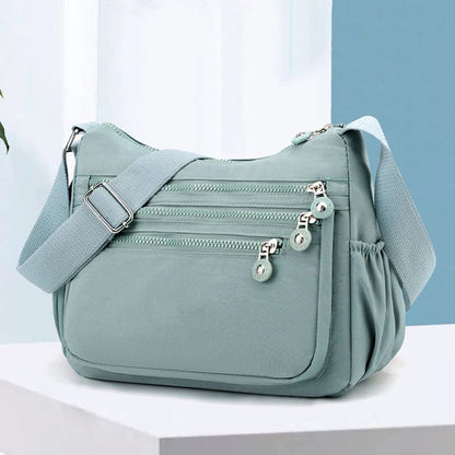 ✨ Lightweight Nylon Crossbody Bag – Multi-Pocket, Water-Resistant, Adjustable 🔧