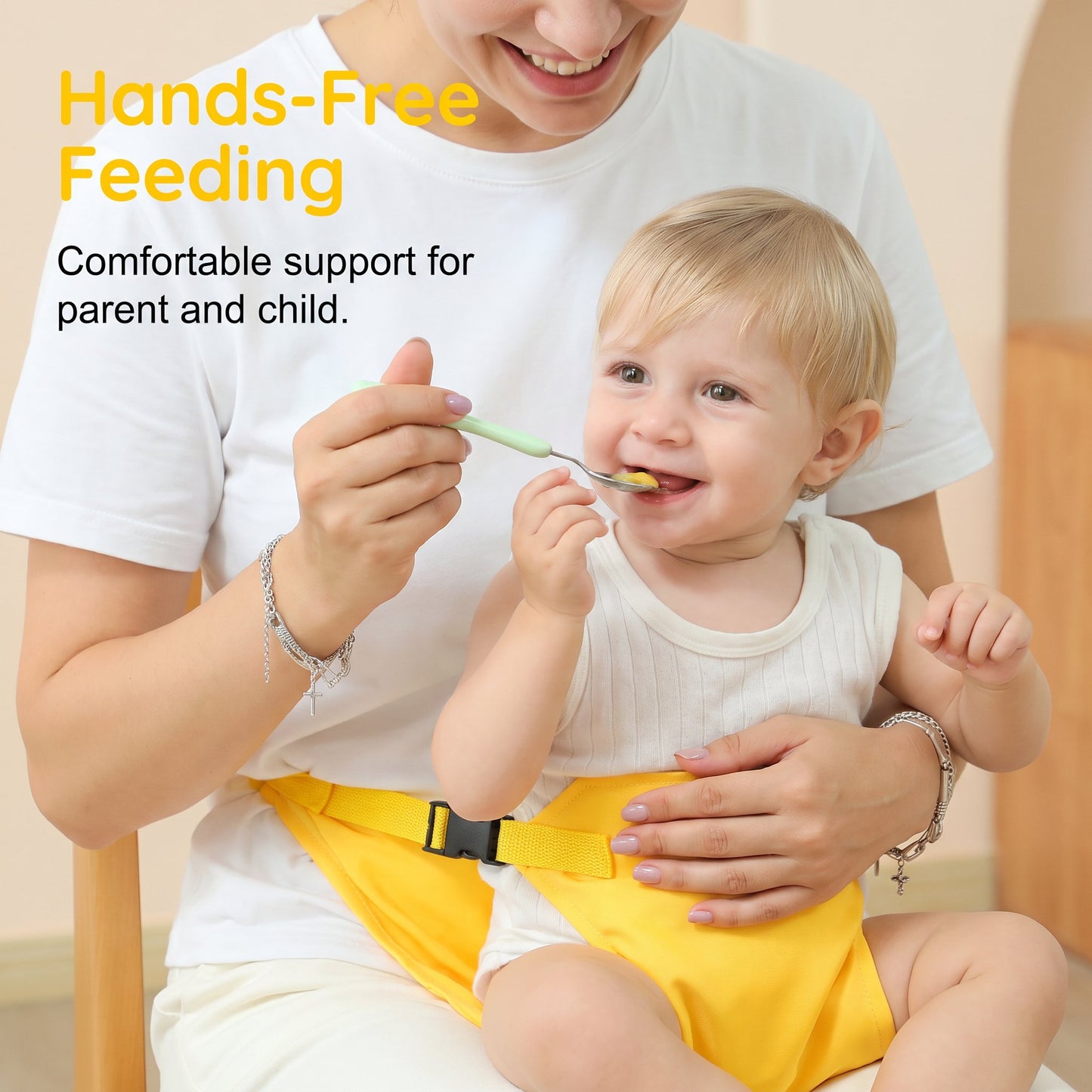 🔥Baby High Chair Seat Belts - Portable Dining Straps Holder