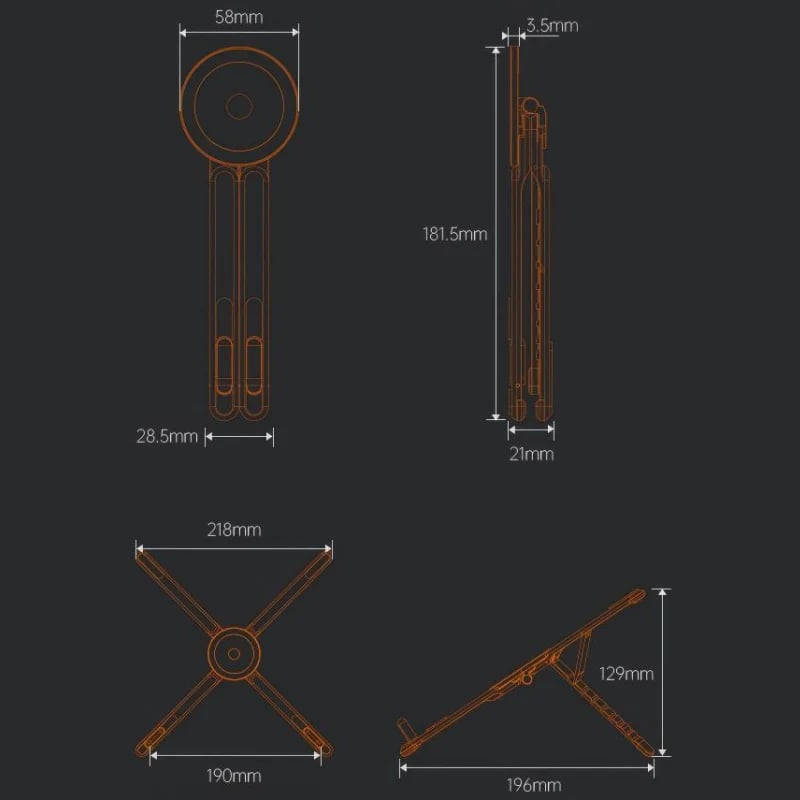 4-in-1 Multifunctional Magnetic Device Stand