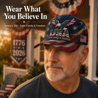 USA Faith, Family & Freedom Cap