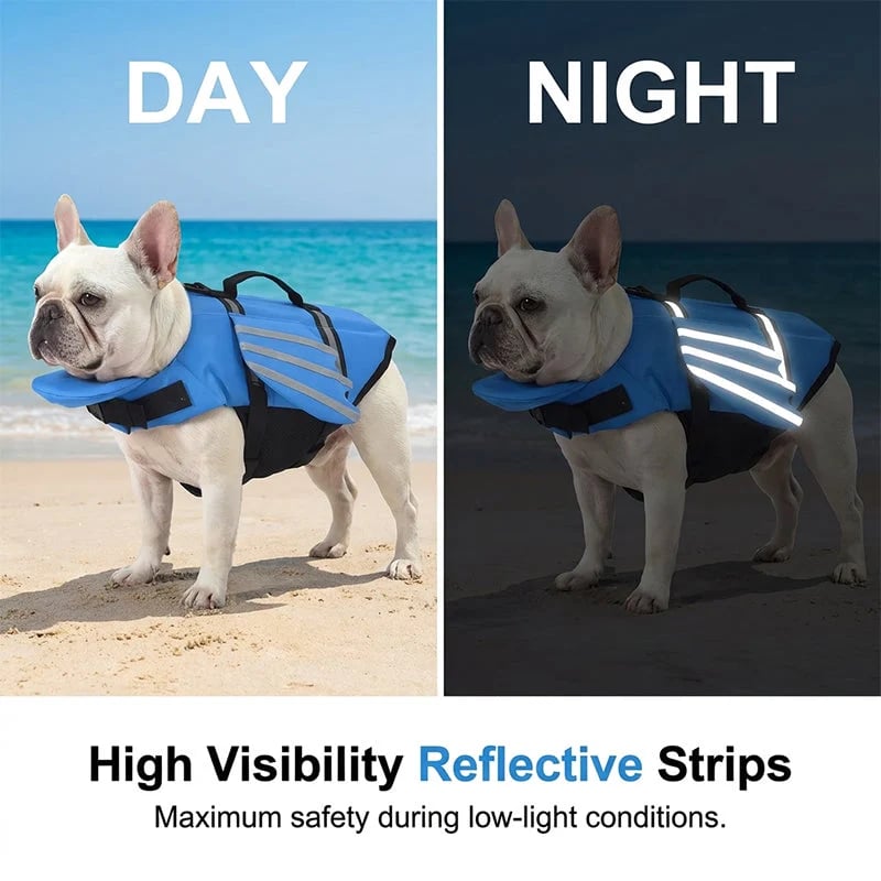🥳2026 HOT SALE🐕👼 Reflective Angel Wing Dog Life Jacket – High‐buoyancy, quick‐rescue handle & breathable mesh. Reflective strips for evening swims🌊