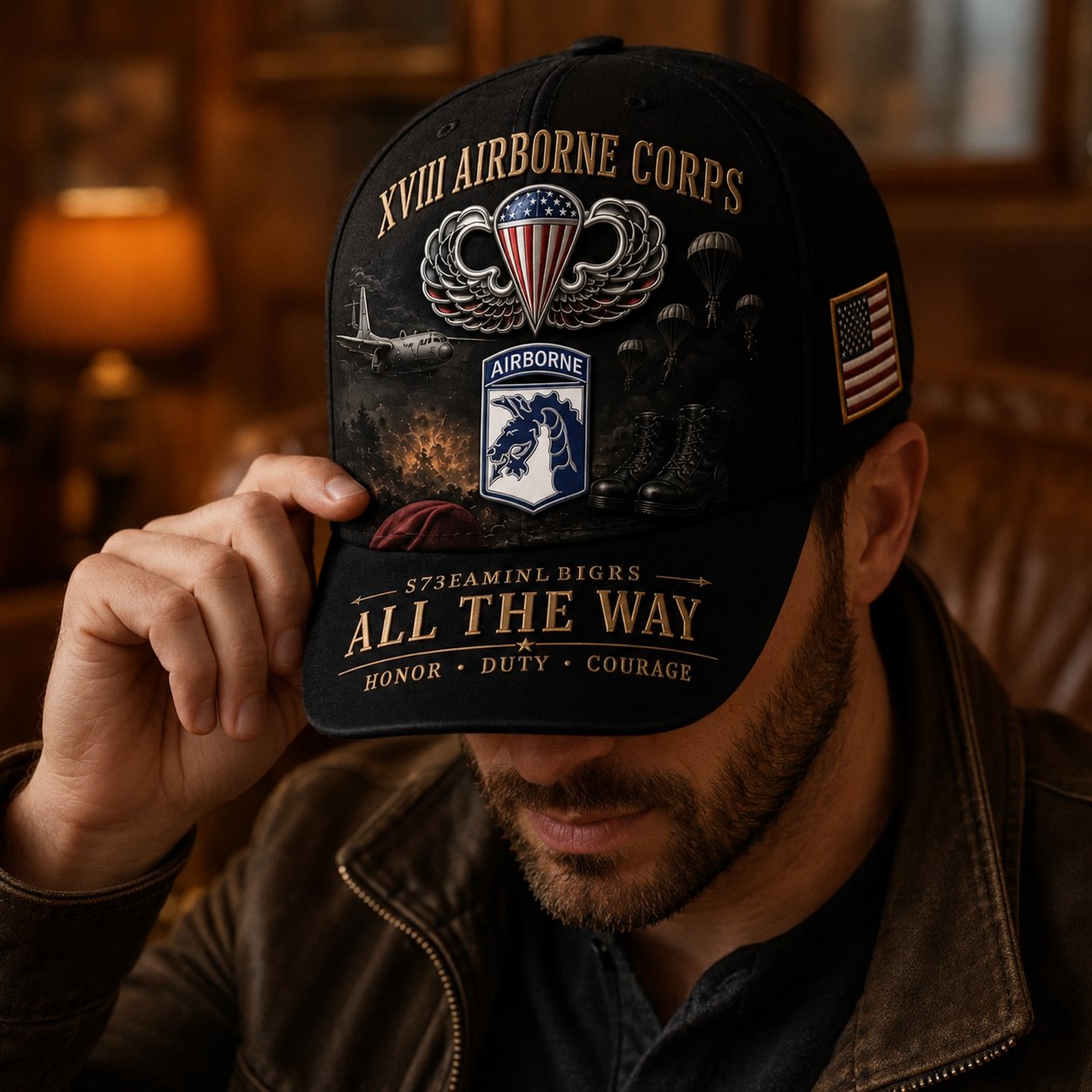 US Airborne Veteran Baseball Cap