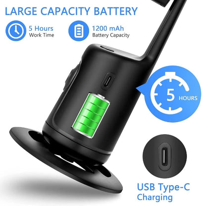 Smart Auto Face Tracking Phone Holder – Hands-Free 360° Rotation, No App Required for Video & Live Streaming
