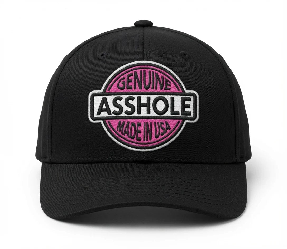 🔥Genuine Asshole Hat | Funny Embroidered Attitude Cap-Made by Jim