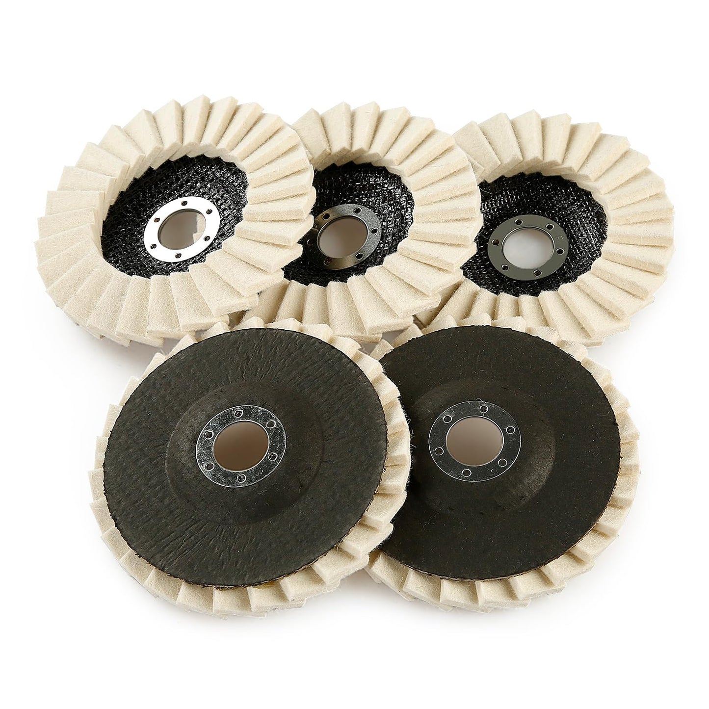 🔥 5-Inch Wool Felt Polishing Flap Disc Set for Angle Grinders