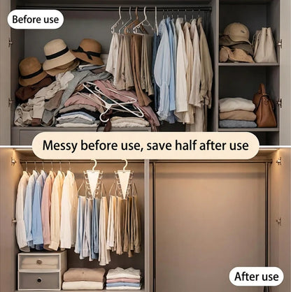 🔥Multifunctional Triangle Closet Organizer