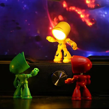 🔥Last Day 49% OFF - 🤖Lonely Robot Cartoon Cute Robot Design Companion Table Light