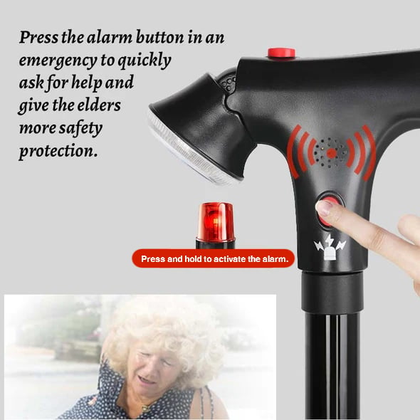 🦯 50% OFF NOW! ⏰ Multifunctional Folding Elderly Cane – Lightweight & sturdy – Adjustable height, ergonomic grip – perfect for mobility support at home or travel 🌿✨