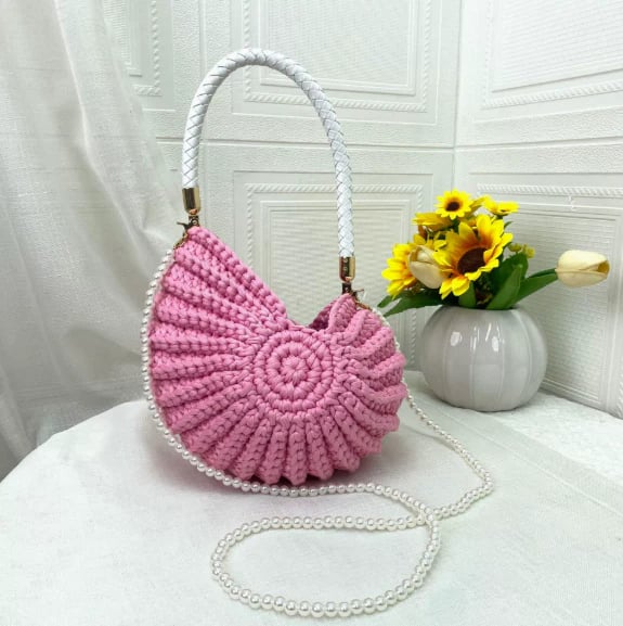 🔥Bohemia Crochet Handwoven Seashell Bag