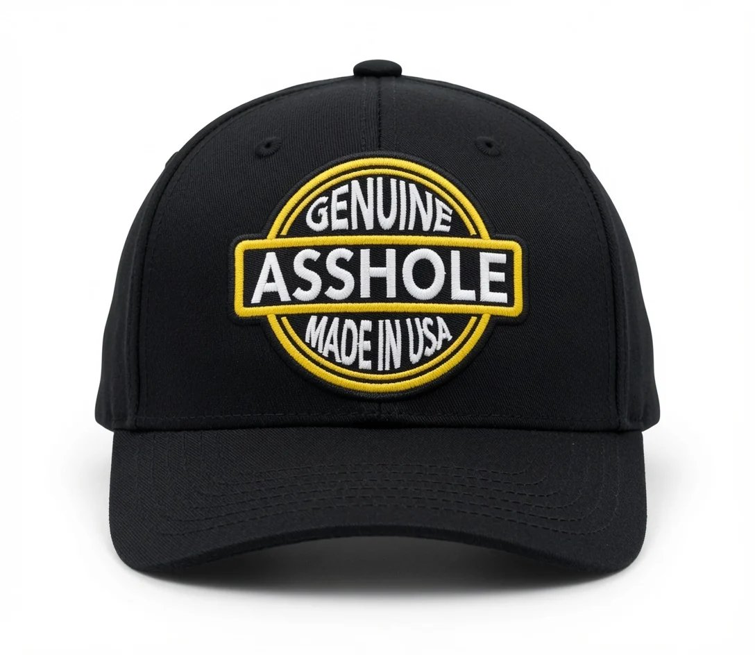 🔥Genuine Asshole Hat | Funny Embroidered Attitude Cap-Made by Jim