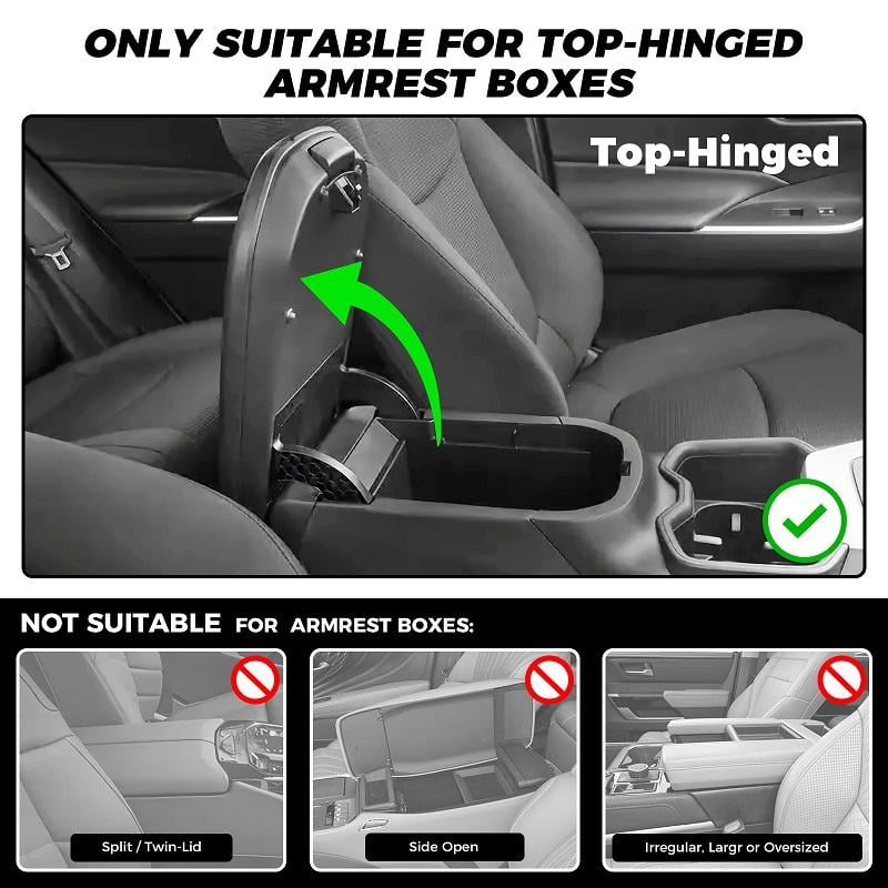 ⏰Final 3 Hours: Only ＄33.99🎉Multifunctional PU Leather Car Armrest Box Mat