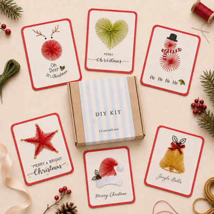 Christmas Thread Stitching Card DIY Kit