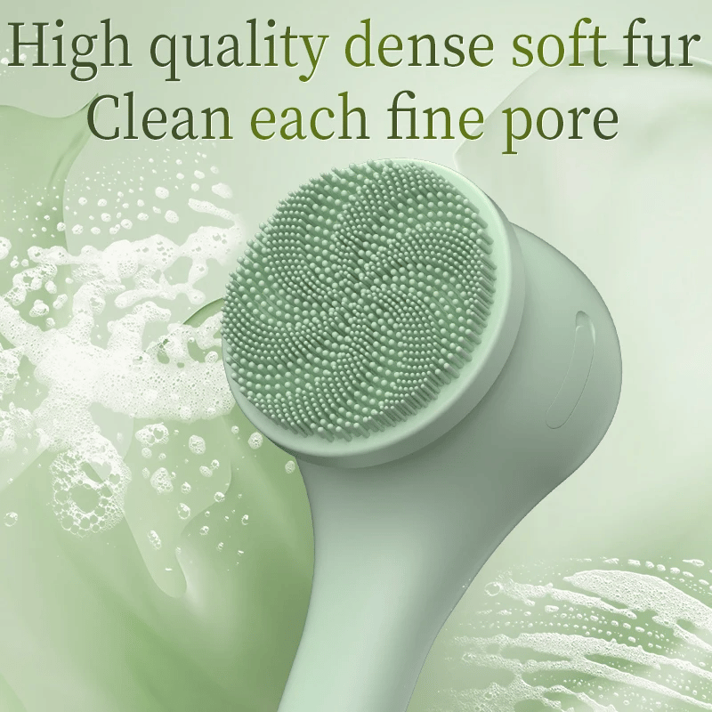 🎁 6 in 1 Electric Silicone Bath Brush Electric Back Scrubber 6 Brush Heads