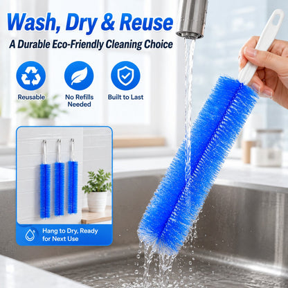 🧹Bendable Microfiber Head,Reusable Dust Remover💨