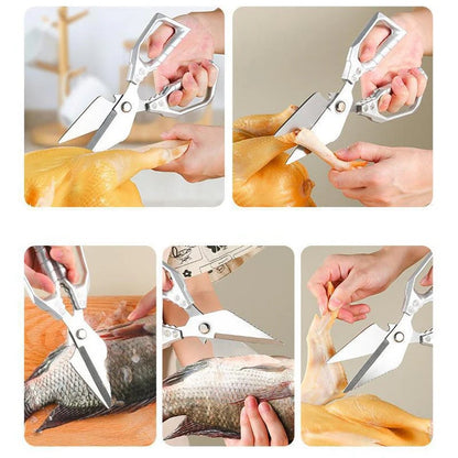 ✂️Heavy-Duty Kitchen Scissors - Multi-Function & Dishwasher Safe, Perfect for Poultry, Herbs and Daily Use 🍗✨