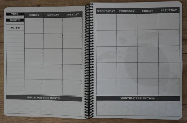 🔥🖤📚Themed Yearly Planner(✨Hardcover Book)