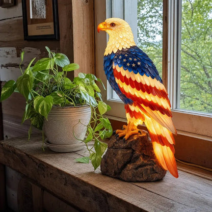 🦅🌙U.S. 250th Eagle Stained Glass Table Lamp✨