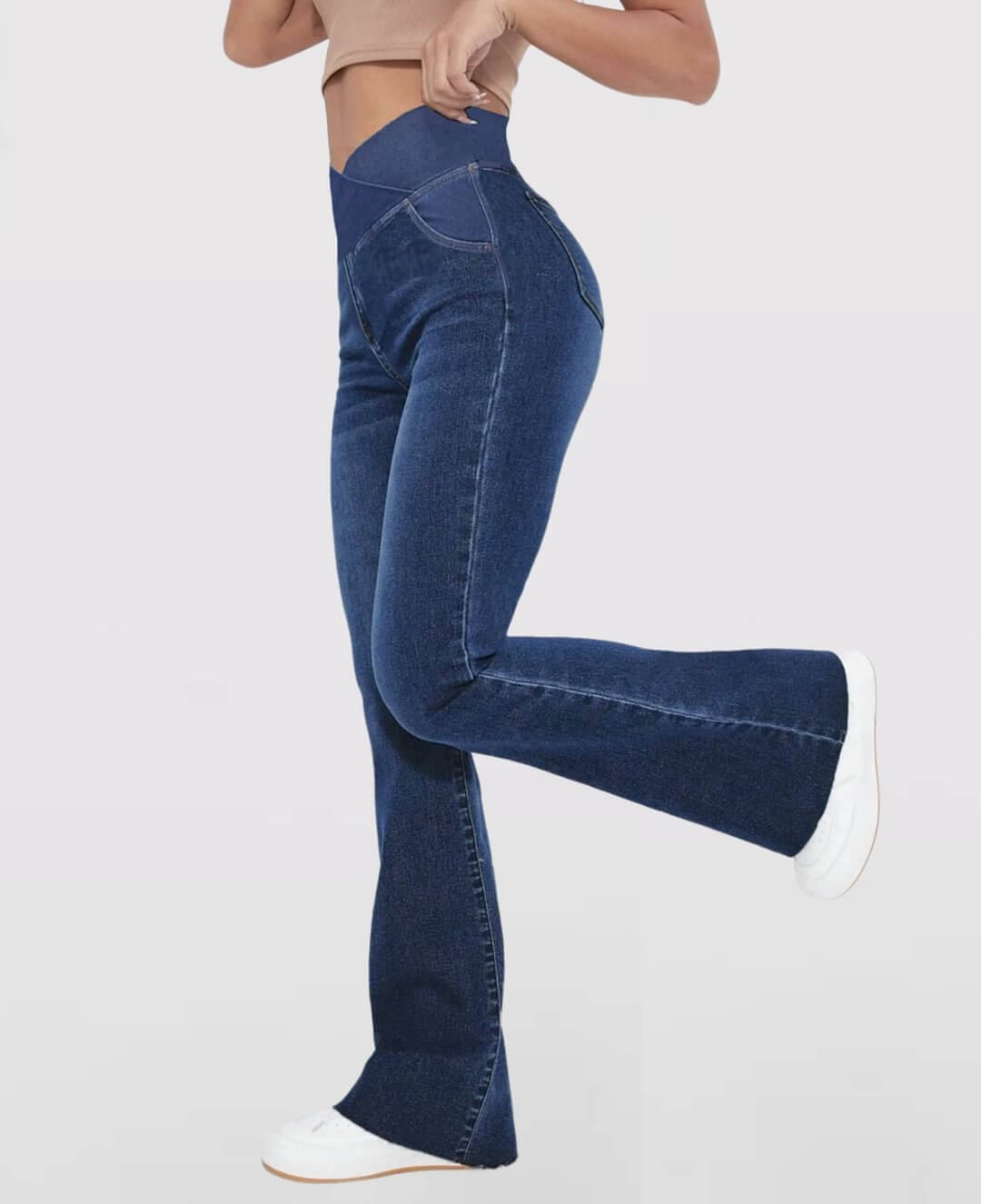 🔥Stretchy Jeans High Waisted Crossover