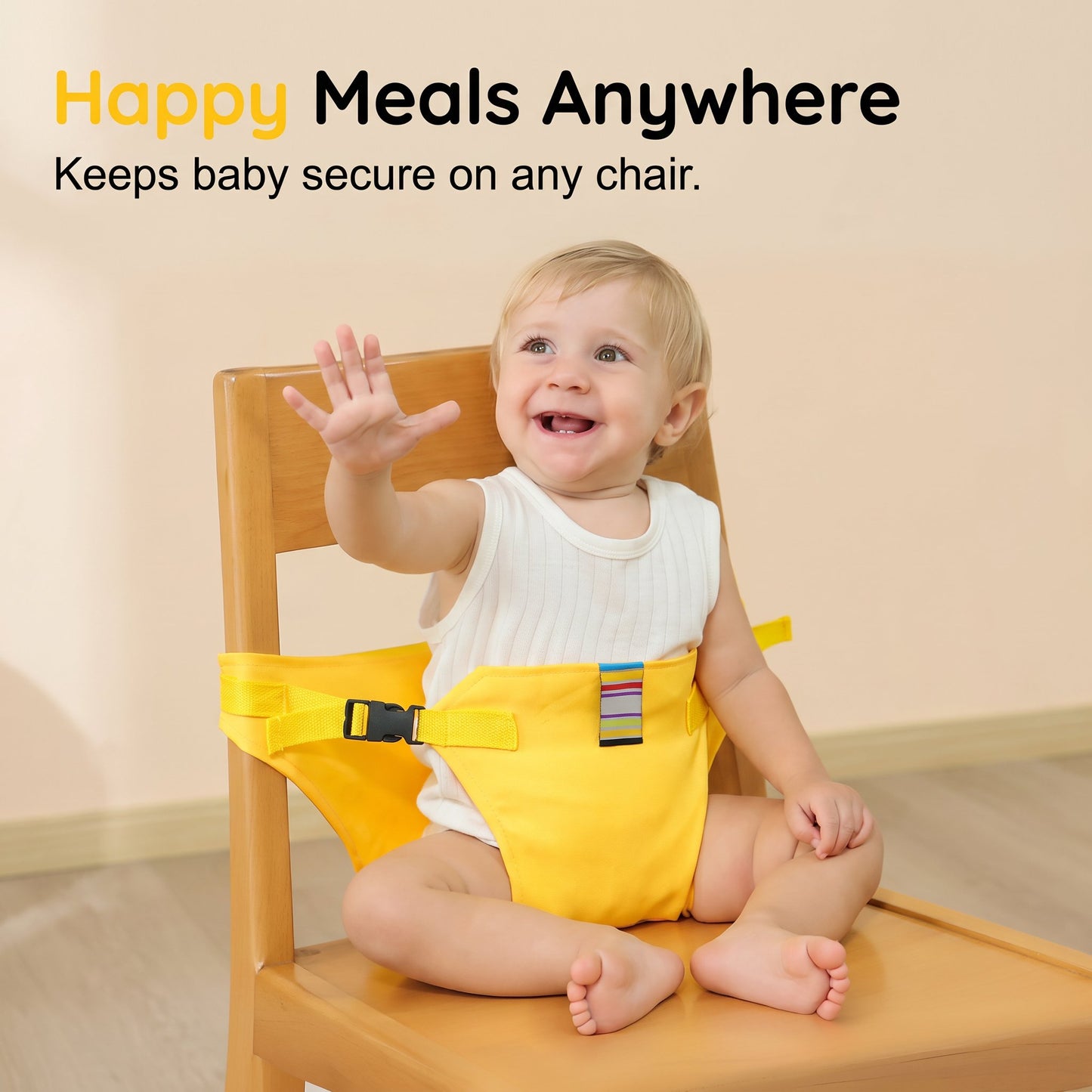 🔥Baby High Chair Seat Belts - Portable Dining Straps Holder