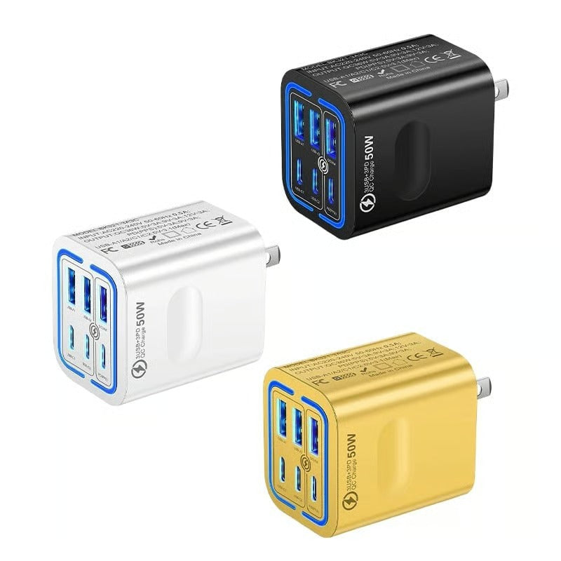 6-Port Fast Charging Station