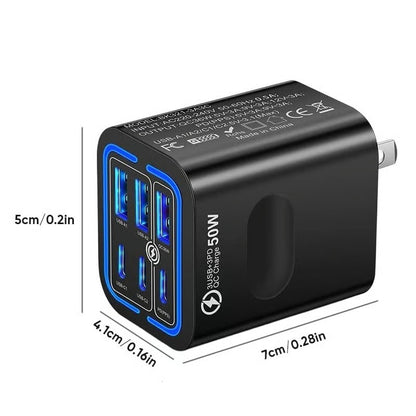6-Port Fast Charging Station