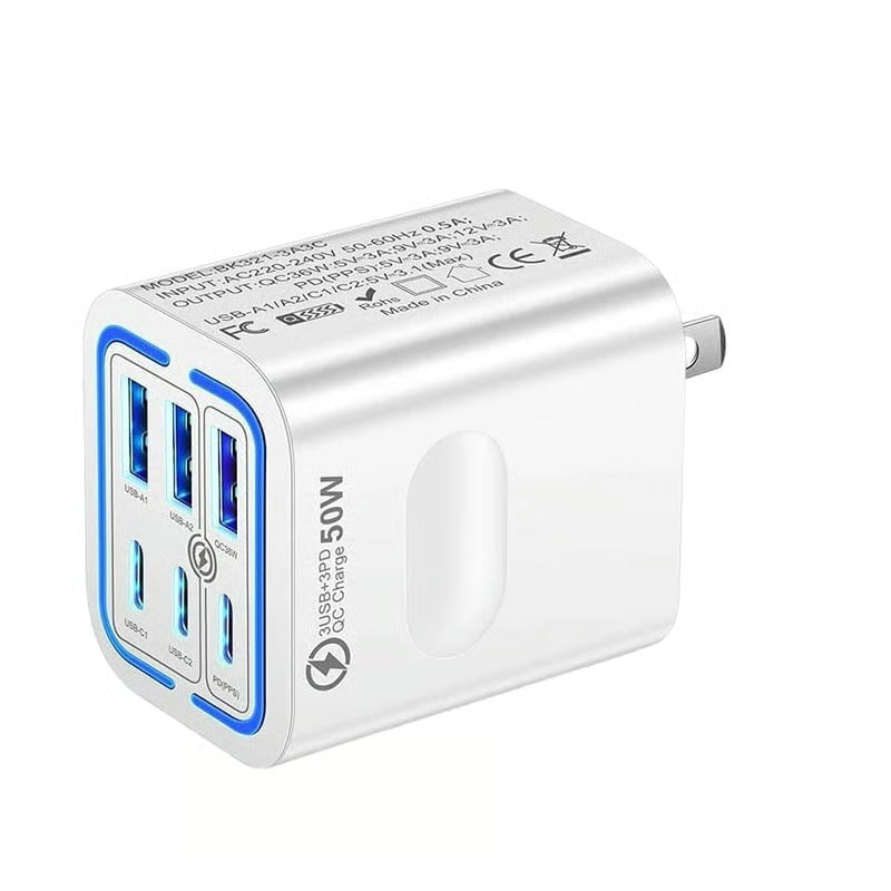6-Port Fast Charging Station