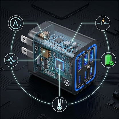 6-Port Fast Charging Station