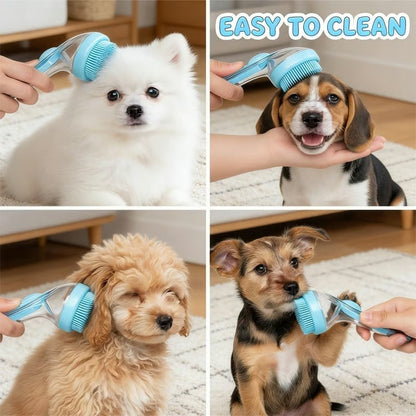 🐶🛁New 2 in 1 Pet Bath and Grooming Brush