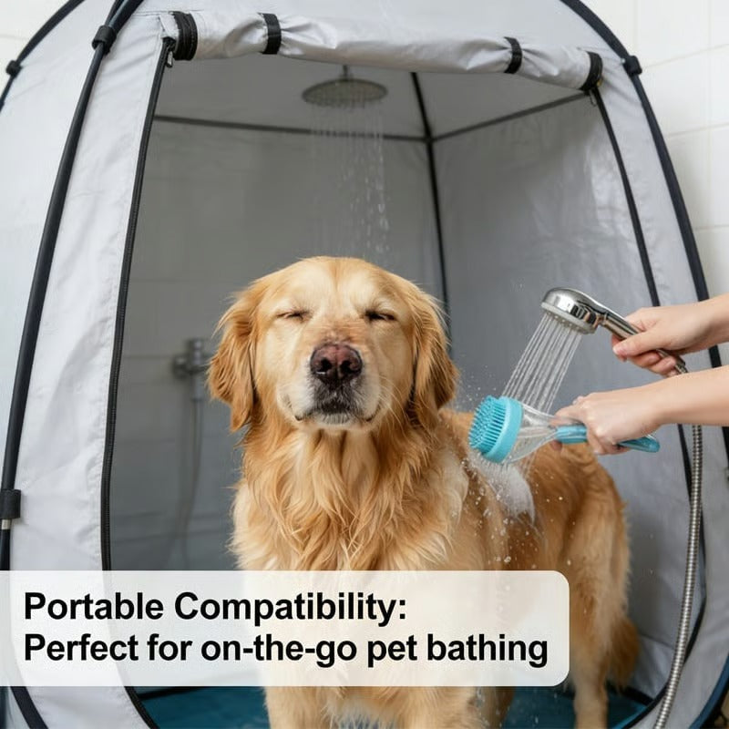🐶🛁New 2 in 1 Pet Bath and Grooming Brush
