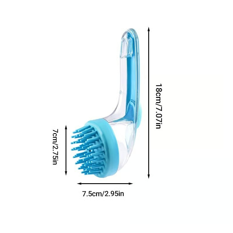 🐶🛁New 2 in 1 Pet Bath and Grooming Brush