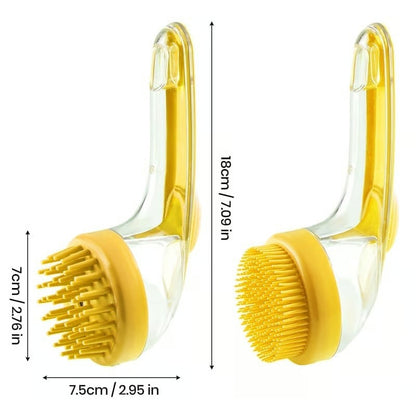 🐶🛁New 2 in 1 Pet Bath and Grooming Brush