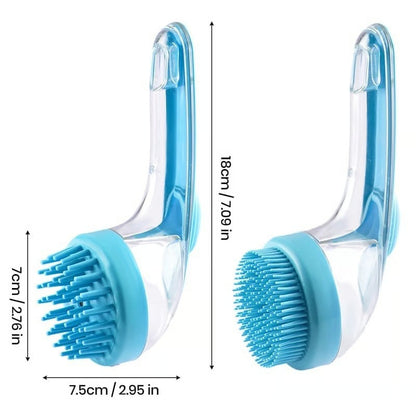 🐶🛁New 2 in 1 Pet Bath and Grooming Brush