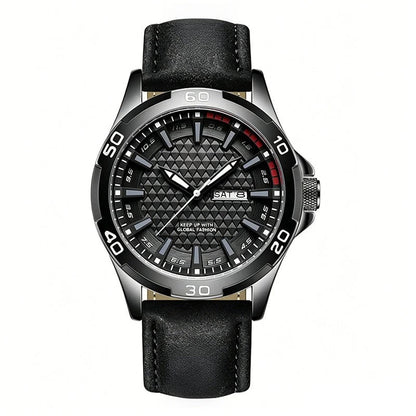 ⌚💥Men's Luminous Quartz 30M Sports Wristwatch – 3D Geometric Dial, Anti-Scratch, Water Resistant ✨