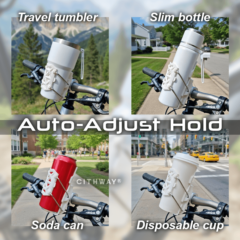 Universal 360° Swivel No-Drill Bike Cup Holder