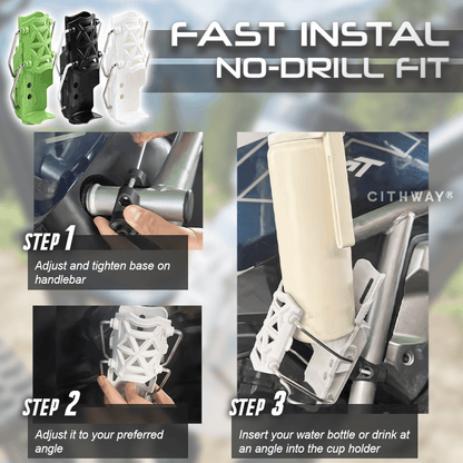 Universal 360° Swivel No-Drill Bike Cup Holder