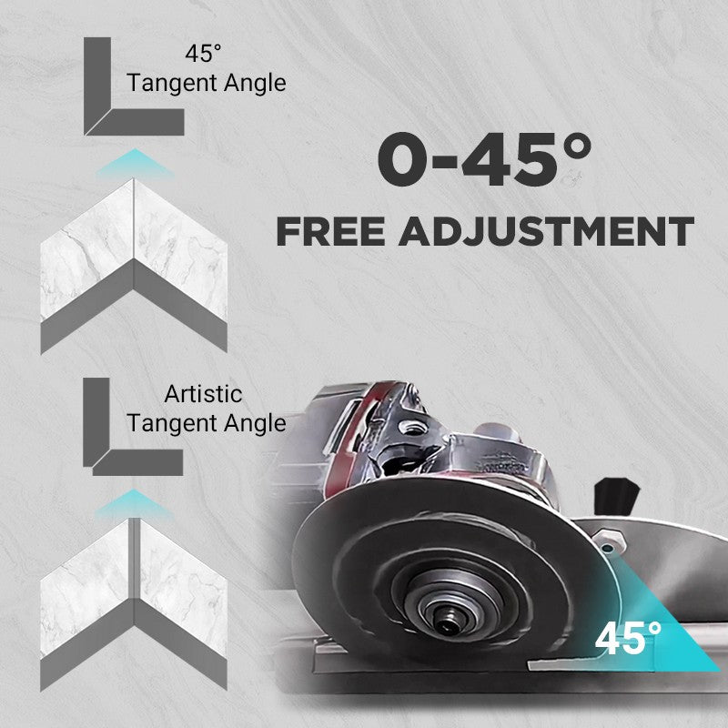 🛠️Angle Grinder Stand for Tile 45° Chamfer Cutting 🧤