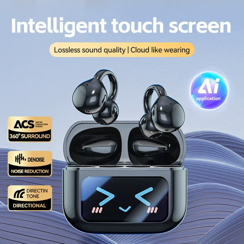 🔥Bluetooth Clip On Earphones - Wireless Freedom Music on the Go Stylish and Convenient