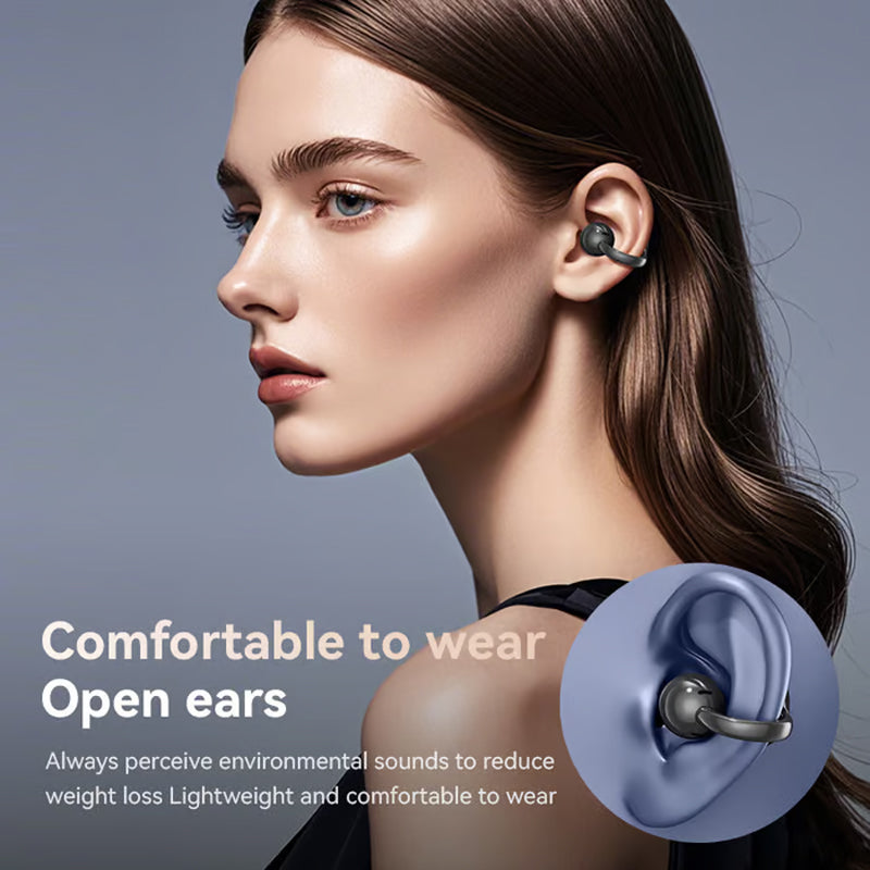 🔥Bluetooth Clip On Earphones - Wireless Freedom Music on the Go Stylish and Convenient