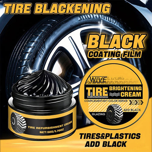 🚗 BUY 2 GET 1 FREE! ⏰ Multipurpose Long-Lasting Car Tire Refurbishment Cream – Restores black finish & protects from cracking – UV-resistant, water-repellent & easy to apply – for all tire types 🛞