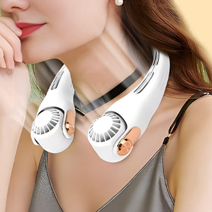 🥳2026 HOT SALE🥳💞50K+ SOLD!🍃💨 49% OFF! Neck Air Conditioner Fan – Ultra‑quiet, 360° rotating, 3 speeds. Hands‑free cooling, long battery. Summer essential! 😎🌬️