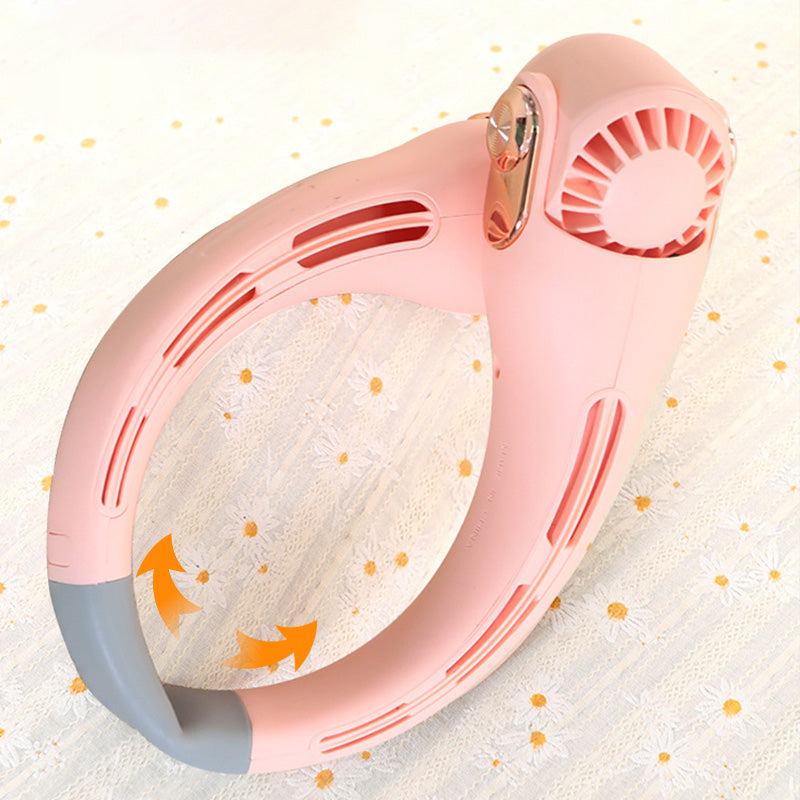 🥳2026 HOT SALE🥳💞50K+ SOLD!🍃💨 49% OFF! Neck Air Conditioner Fan – Ultra‑quiet, 360° rotating, 3 speeds. Hands‑free cooling, long battery. Summer essential! 😎🌬️