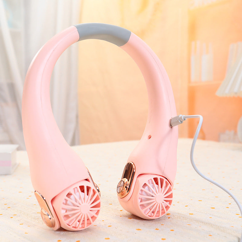 🥳2026 HOT SALE🥳💞50K+ SOLD!🍃💨 49% OFF! Neck Air Conditioner Fan – Ultra‑quiet, 360° rotating, 3 speeds. Hands‑free cooling, long battery. Summer essential! 😎🌬️