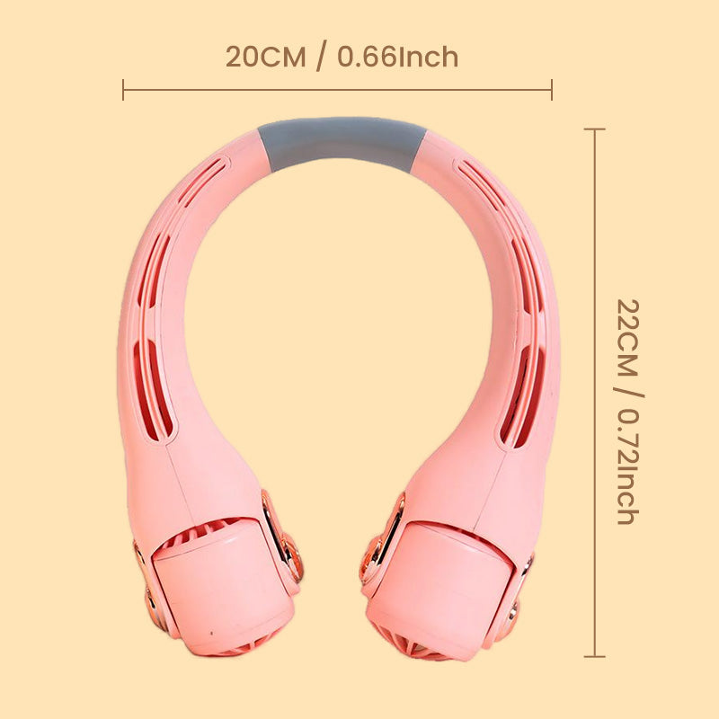 🥳2026 HOT SALE🥳💞50K+ SOLD!🍃💨 49% OFF! Neck Air Conditioner Fan – Ultra‑quiet, 360° rotating, 3 speeds. Hands‑free cooling, long battery. Summer essential! 😎🌬️