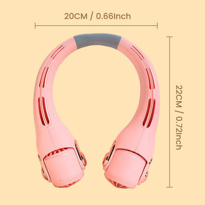 🥳2026 HOT SALE🥳💞50K+ SOLD!🍃💨 49% OFF! Neck Air Conditioner Fan – Ultra‑quiet, 360° rotating, 3 speeds. Hands‑free cooling, long battery. Summer essential! 😎🌬️