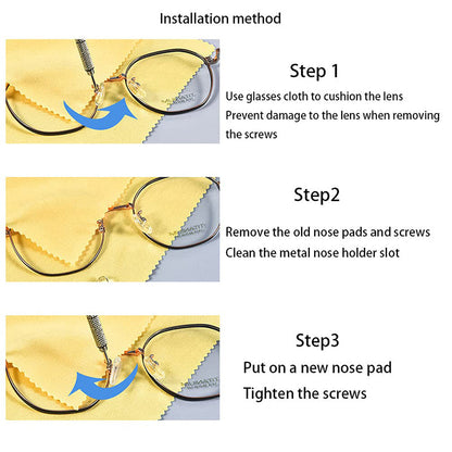 🥳2026 HOT SALE🥳💞50K+ SOLD!👓🛠️  Eyeglass Nose Pad Repair Kit – Replace worn pads & rusty screws at home. No optician fees – keep your glasses comfy & secure! 🔧✨