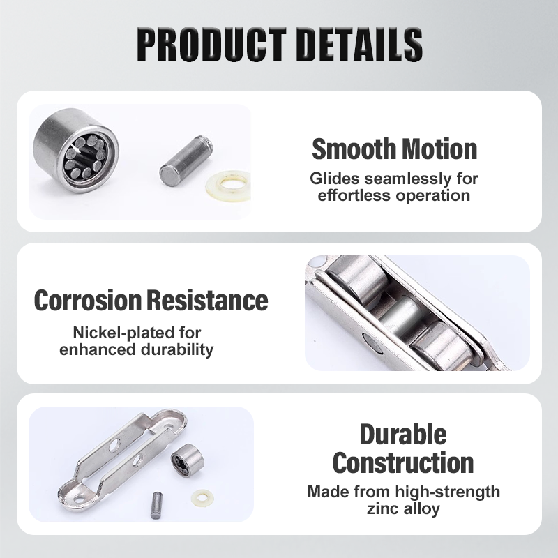 🔧 80/88 Series Zinc Alloy Roller Wheel for PVC Doors & Windows